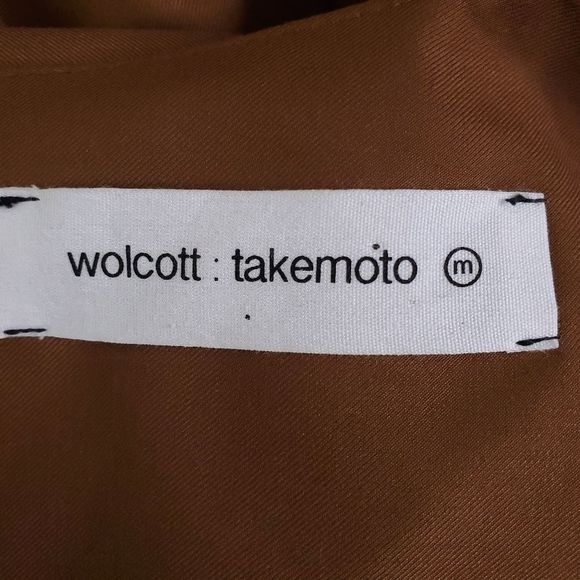 Wolcott : Takemoto HAMLET Midi DRESS - SILTY BROWN sz M - Picture 10 of 11